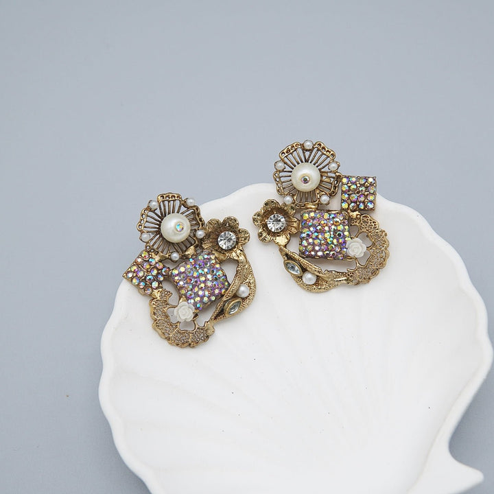 Turkish Gemstones Studded Earrings - RS ZEVARS