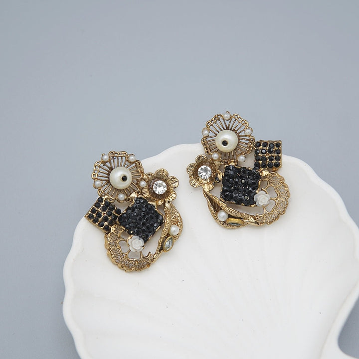 Turkish Gemstones Studded Earrings - RS ZEVARS