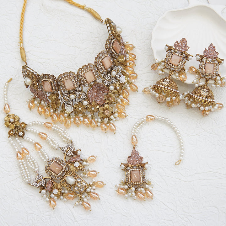 Turkish Gold Plated Bridal Set - RS ZEVARS