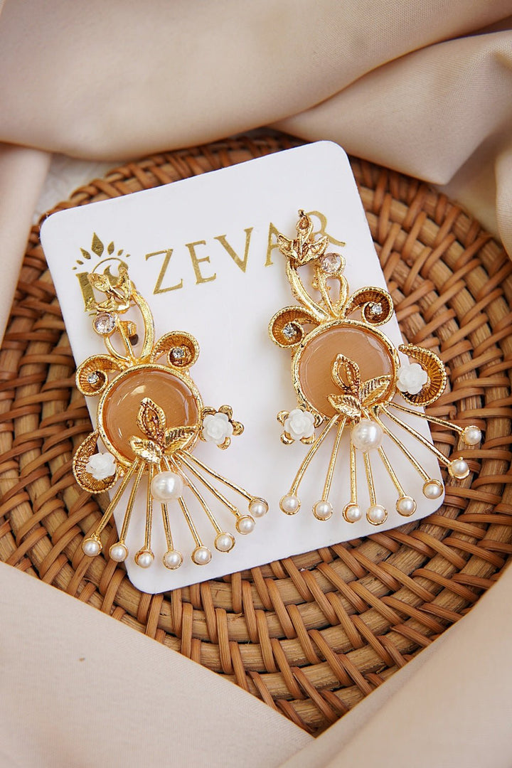 Turkish Handcrafted Motherpearl Earrings - RS ZEVARS
