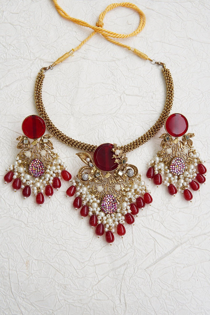 Turkish Handmade Design Necklace Set - RS ZEVARS