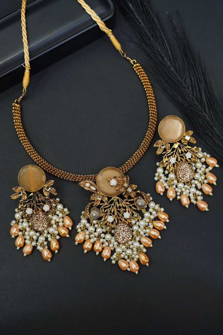 Turkish Handmade Design Necklace Set - RS ZEVARS