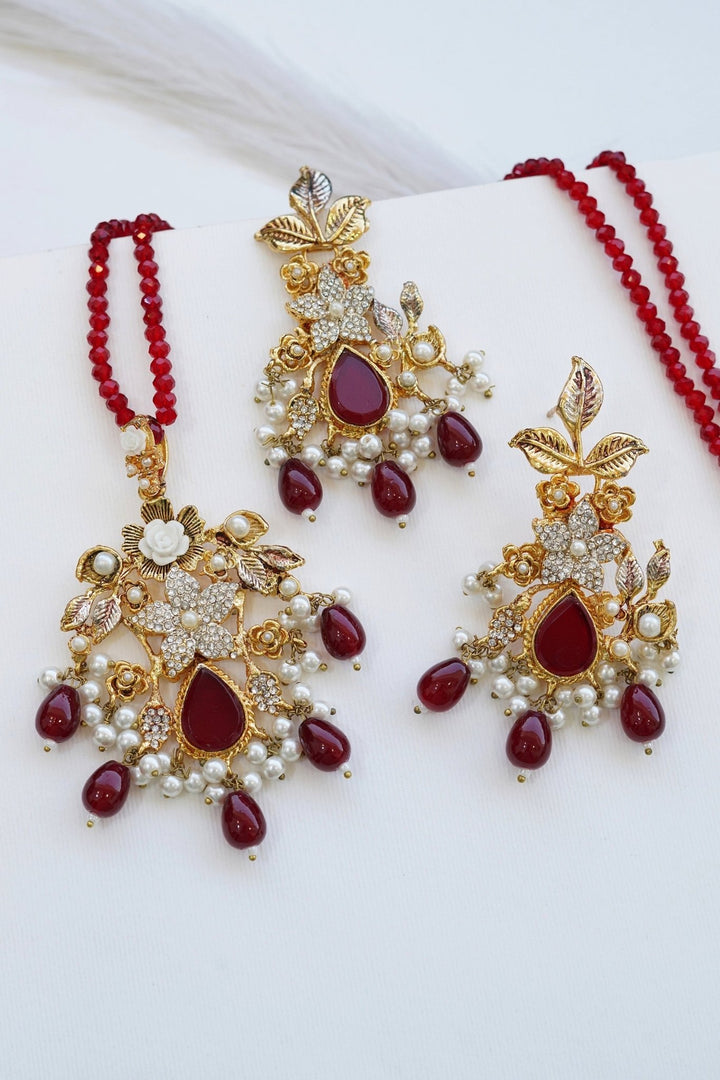 Turkish Handmade Pendant Set - RS ZEVARS