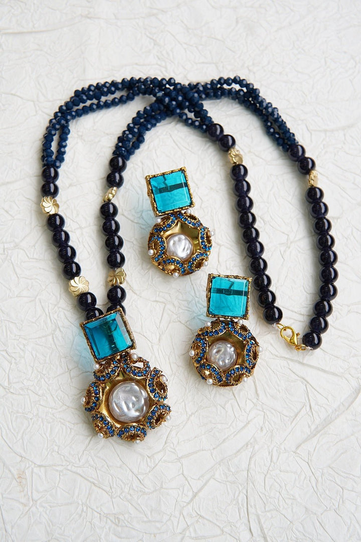 Turkish Long Mala Pendent Set - RS ZEVARS
