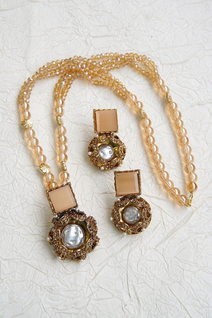 Turkish Long Mala Pendent Set - RS ZEVARS