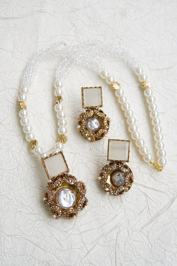 Turkish Long Mala Pendent Set - RS ZEVARS