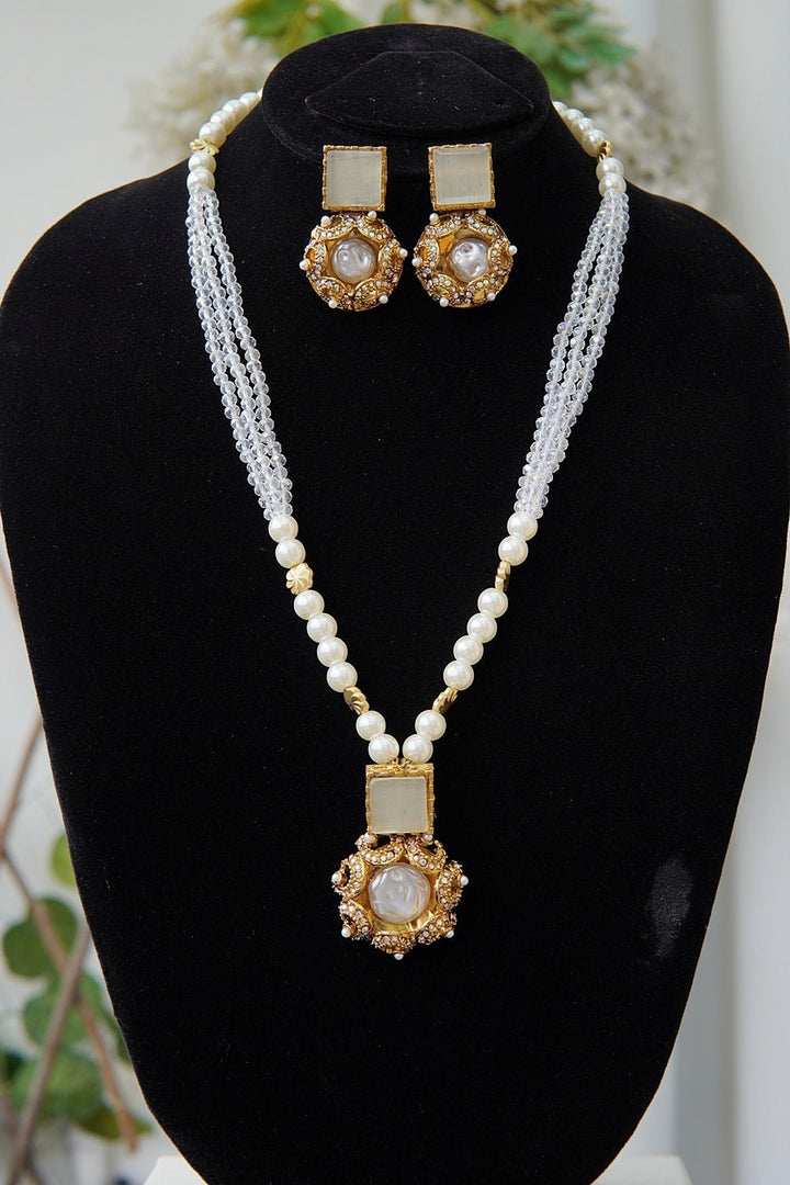 Turkish Long Mala Pendent Set - RS ZEVARS