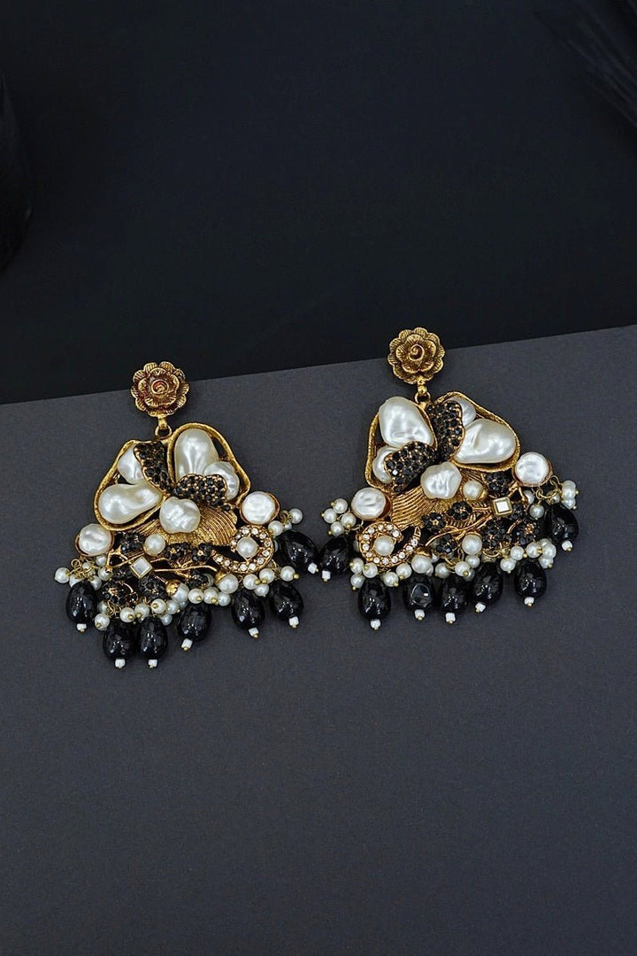Turkish Mother Pearl Earrings - RS ZEVARS