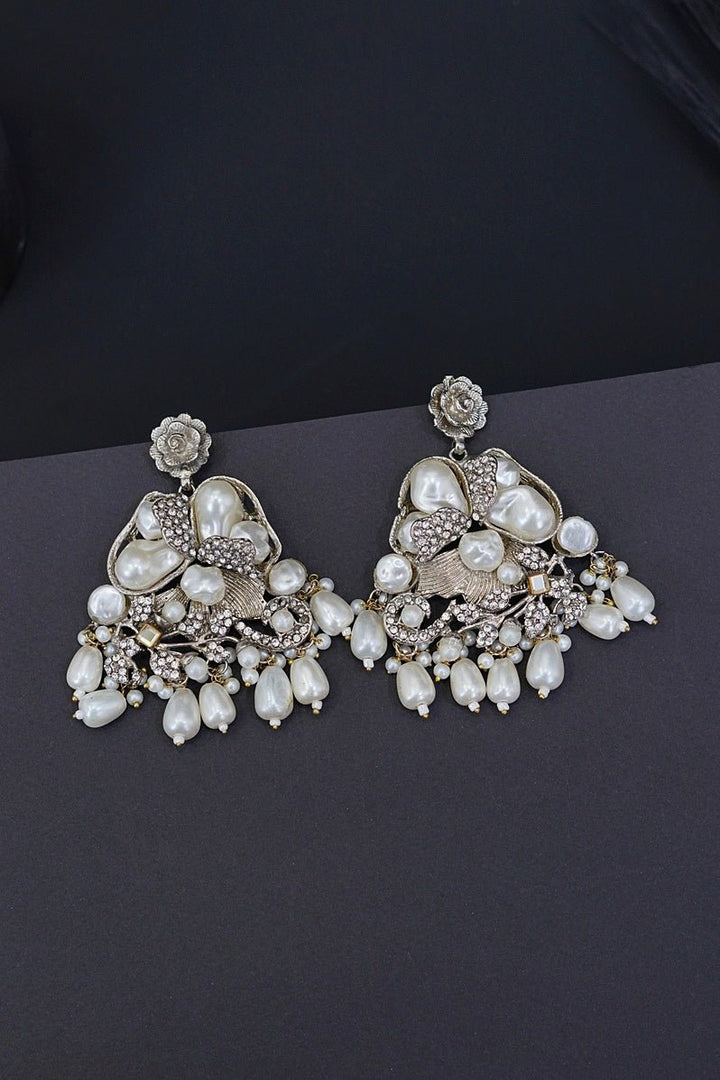 Turkish Mother Pearl Earrings - RS ZEVARS