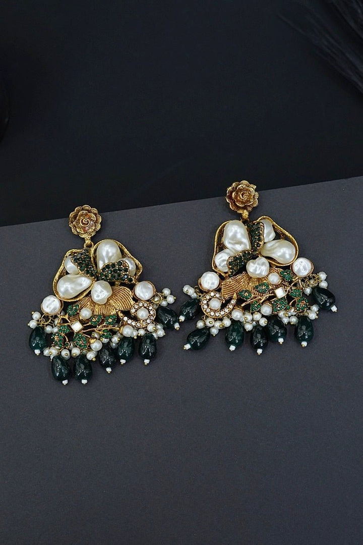 Turkish Mother Pearl Earrings - RS ZEVARS
