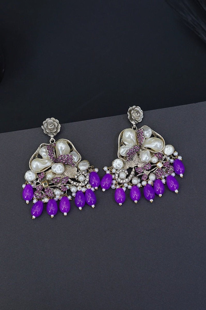 Turkish Mother Pearl Earrings - RS ZEVARS