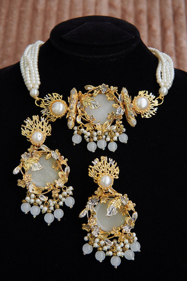 Turkish Semi - Gem Guluband Set - RS ZEVARS