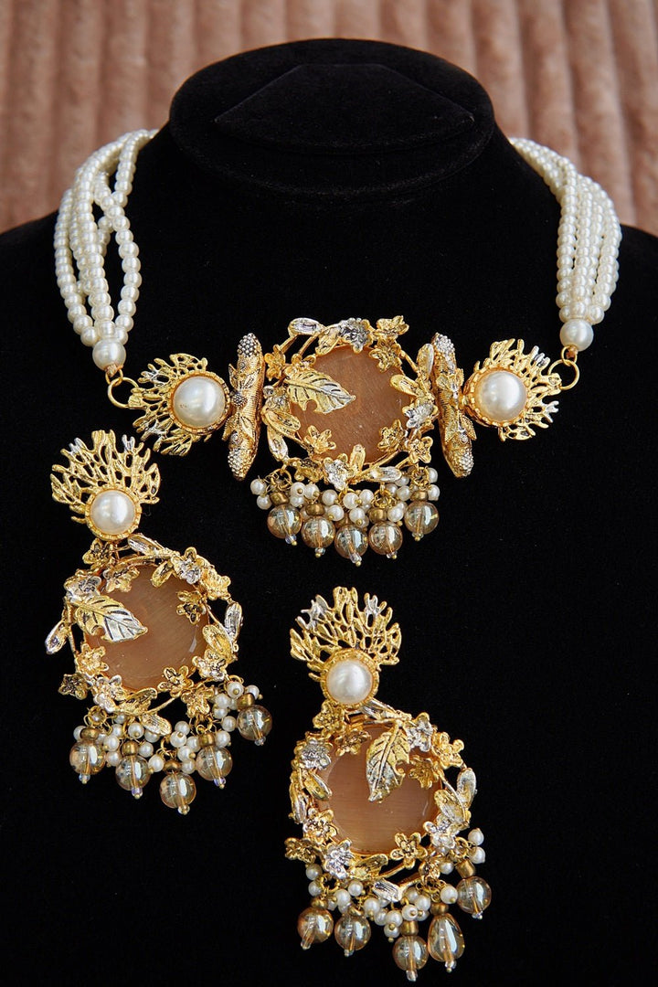 Turkish Semi - Gem Guluband Set - RS ZEVARS