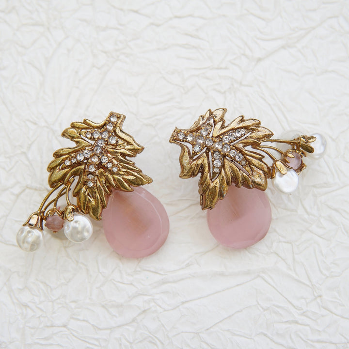 Turkish Semi - Gemstones Designer Earrings - RS ZEVARS