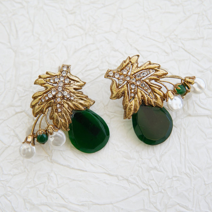 Turkish Semi - Gemstones Designer Earrings - RS ZEVARS
