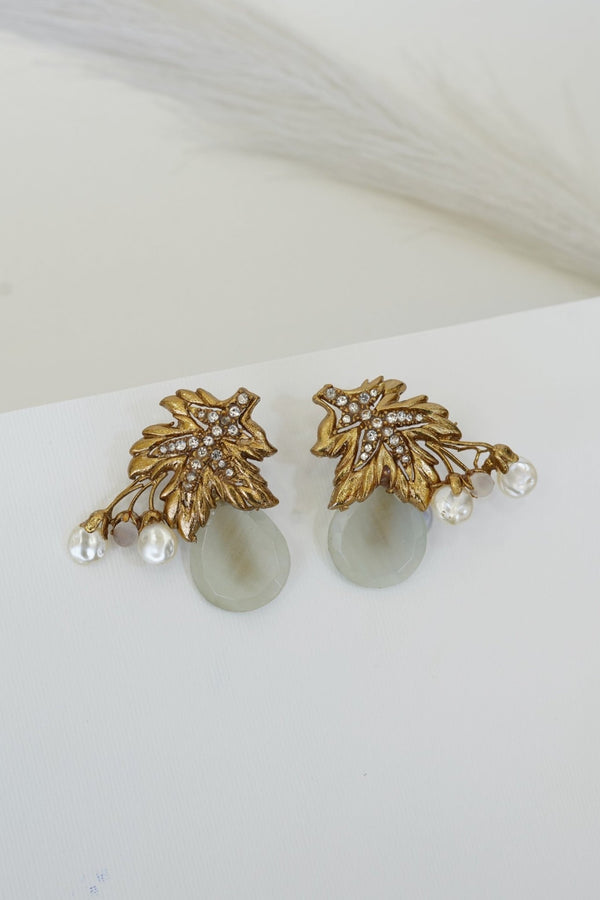 Turkish Semi - Gemstones Designer Earrings - RS ZEVARS
