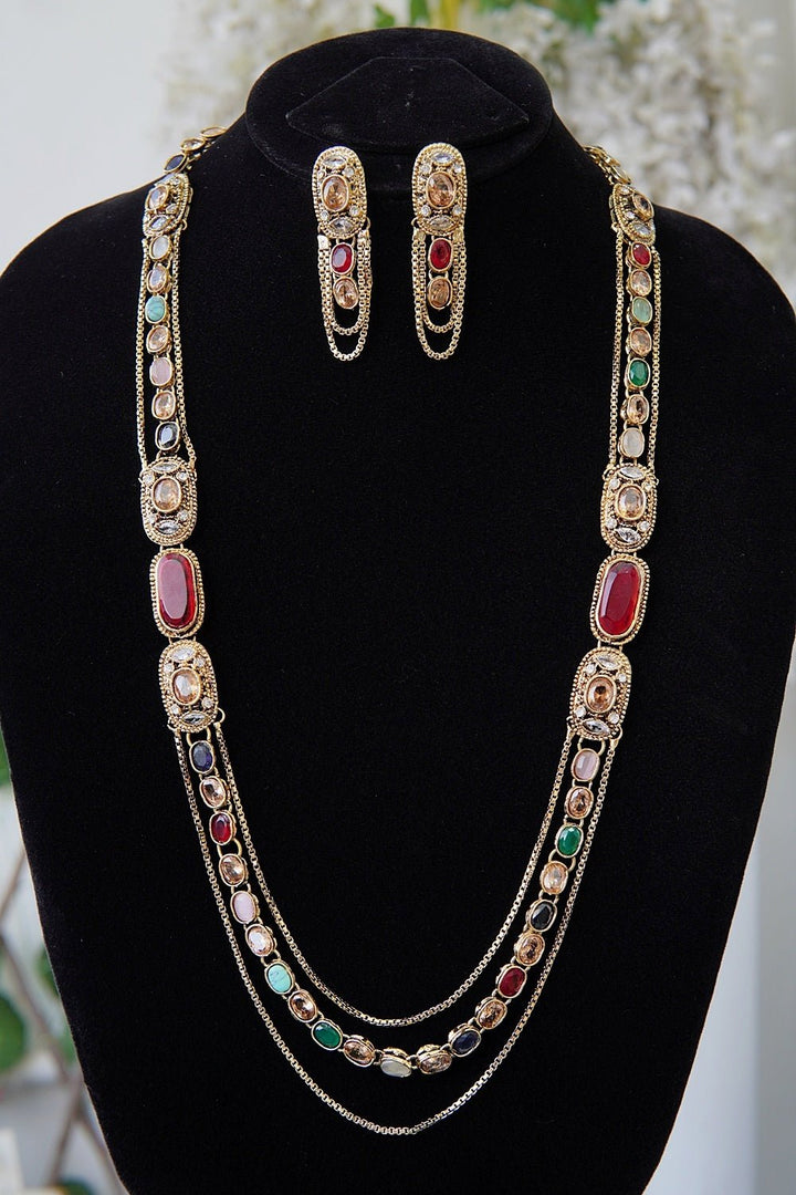 Turkish Stylish Chain Style Mala Set - RS ZEVARS