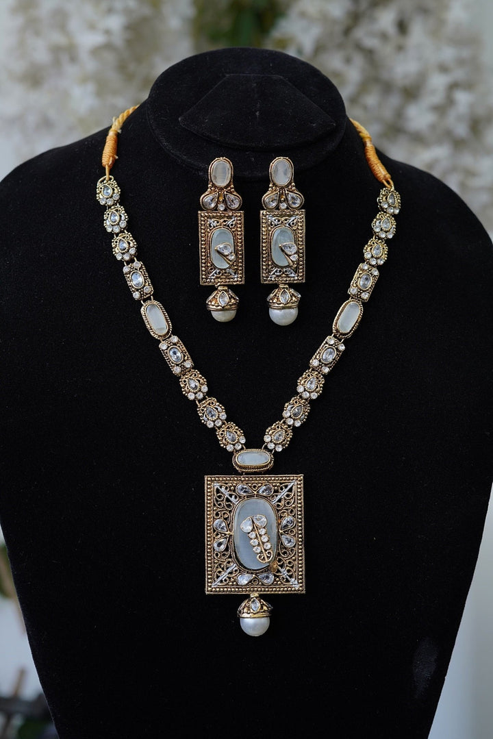 N2039 Turkish Stylish Necklace Set - RS ZEVARS