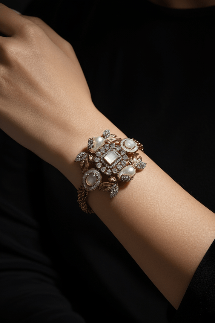 Victorian Style Antique Chain Bracelet - RS ZEVARS