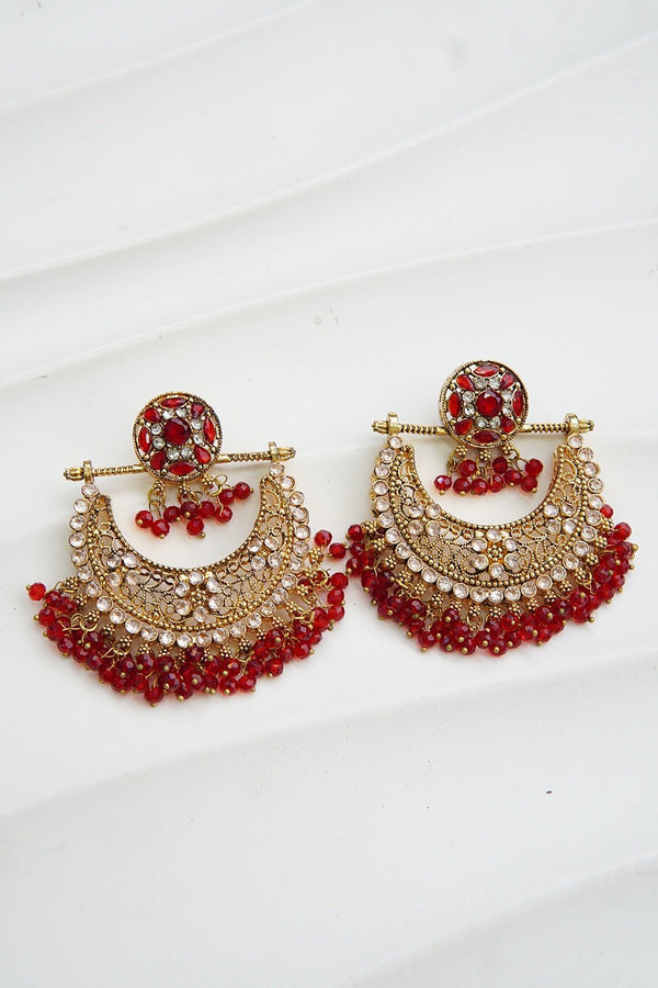 Zeenat Crescent Bali Earrings - RS ZEVARS