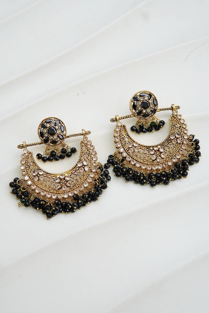 Zeenat Crescent Bali Earrings - RS ZEVARS