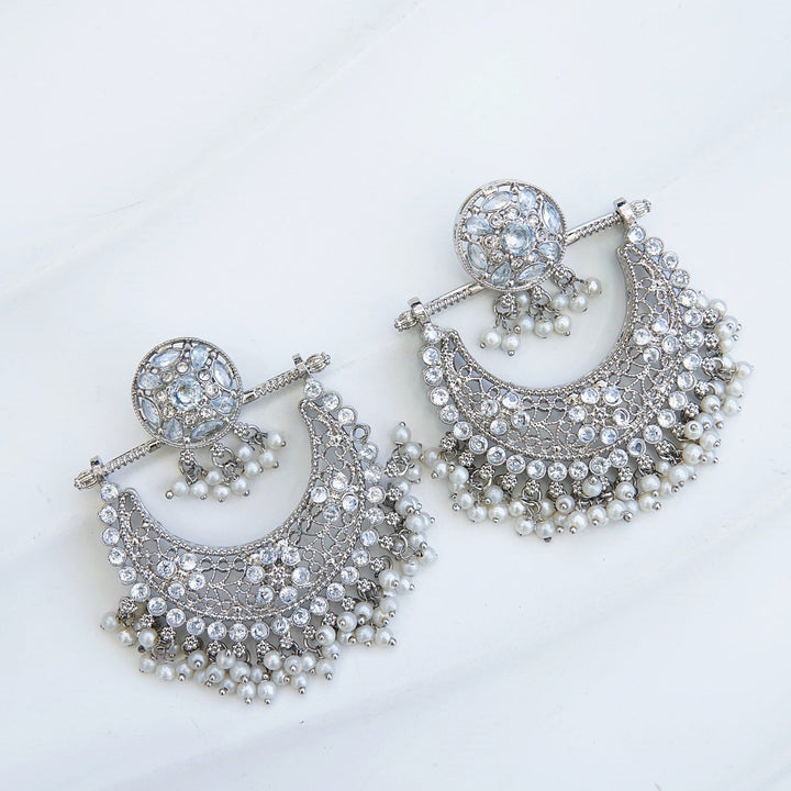 Zeenat Crescent Bali Earrings - RS ZEVARS