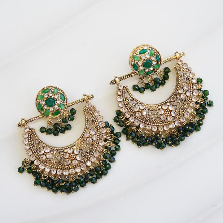 Zeenat Crescent Bali Earrings - RS ZEVARS