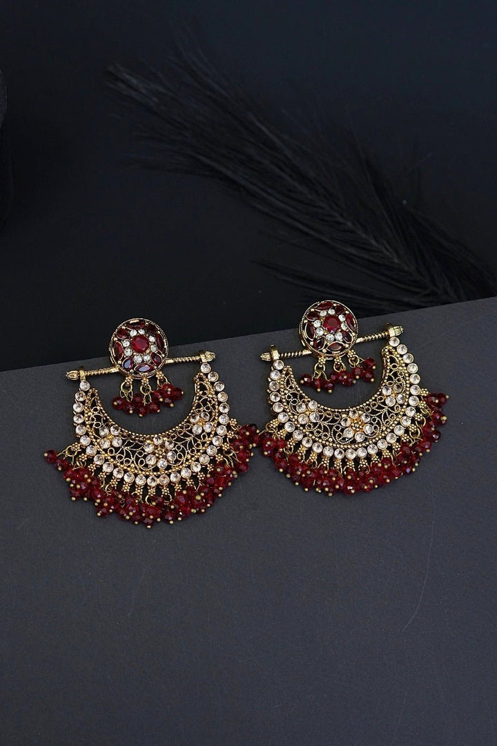 Zeenat Crescent Bali Earrings - RS ZEVARS