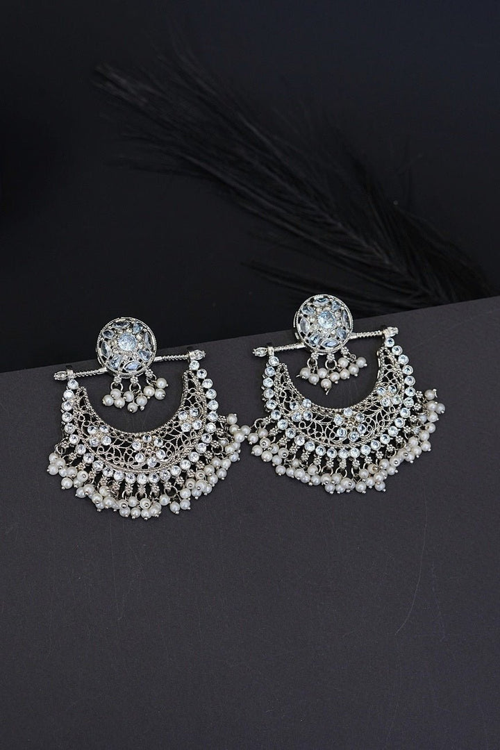 Zeenat Crescent Bali Earrings - RS ZEVARS