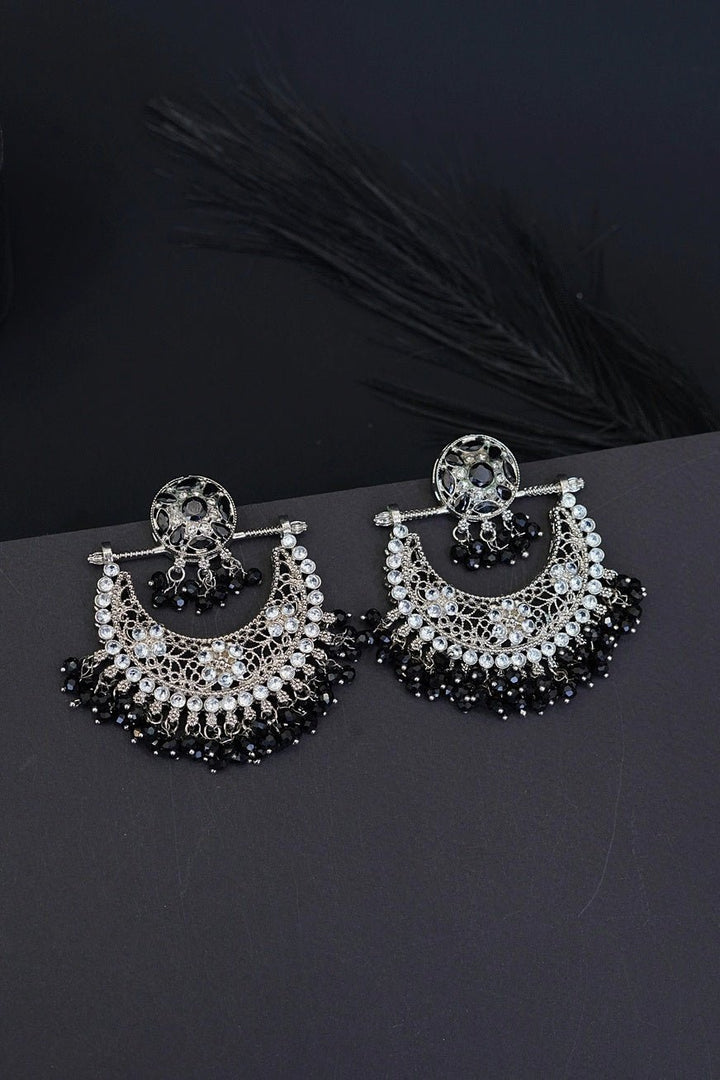 Zeenat Crescent Bali Earrings - RS ZEVARS