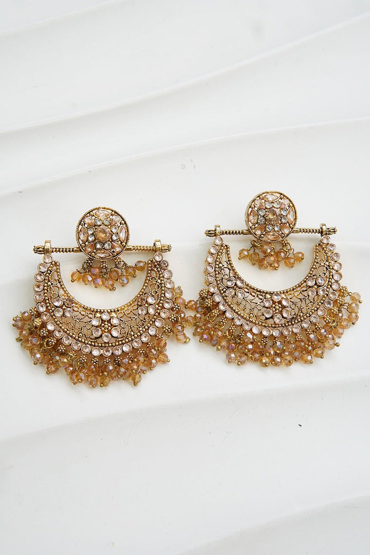 Zeenat Crescent Bali Earrings - RS ZEVARS
