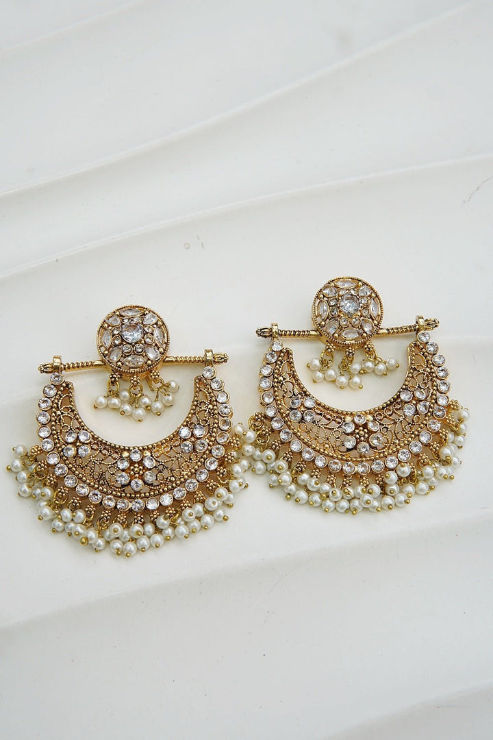 Zeenat Crescent Bali Earrings - RS ZEVARS