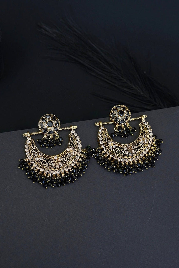 Zeenat Crescent Bali Earrings - RS ZEVARS