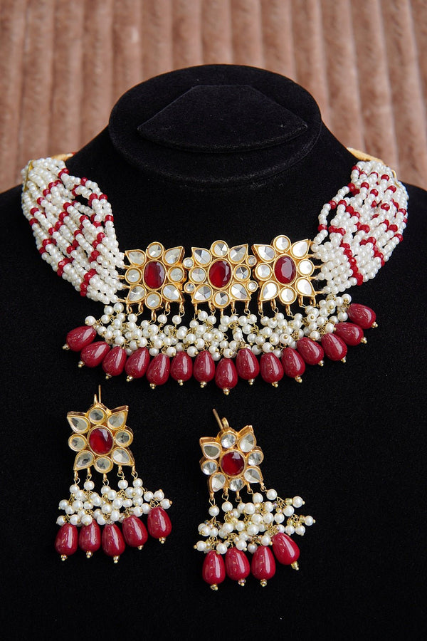 Zevar Pearlsa Choker Set - RS ZEVARS