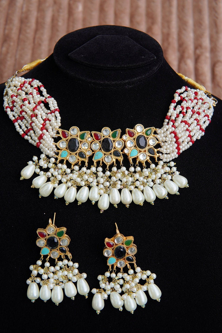 Zevar Pearlsa Choker Set - RS ZEVARS