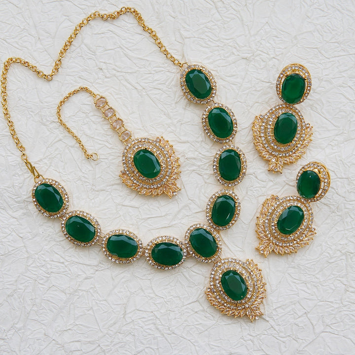 Zircone Glowing Necklace Set - RS ZEVARS