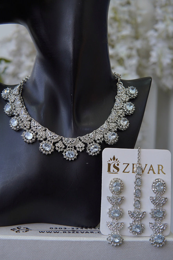 Zircone Partywear Elegant Necklace Set - RS ZEVARS