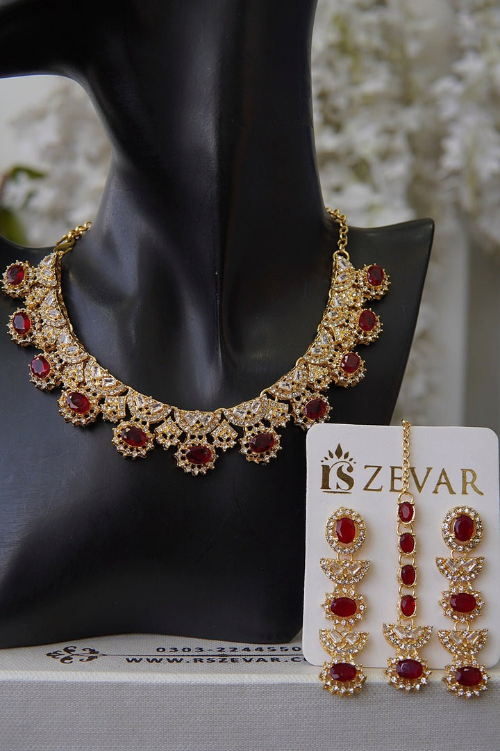 Zircone Partywear Elegant Necklace Set - RS ZEVARS