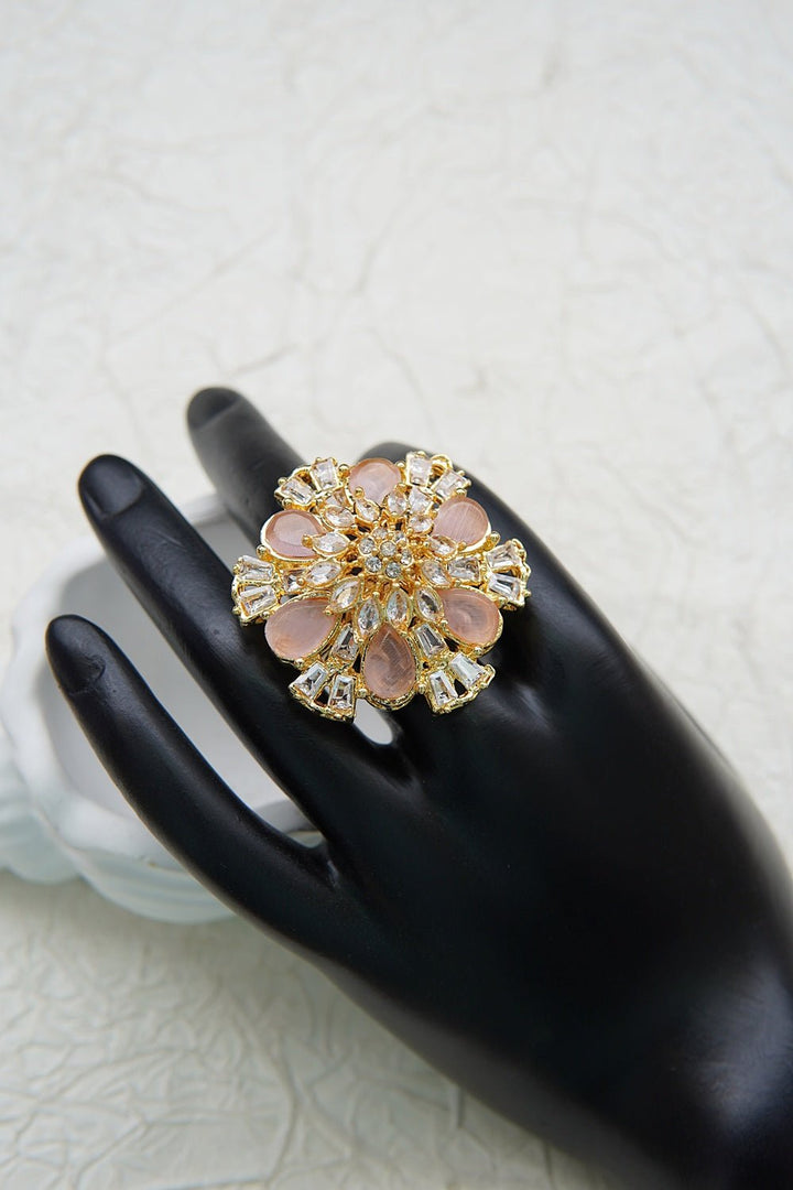 Zirconia Adjustable Finger Ring - RS ZEVARS