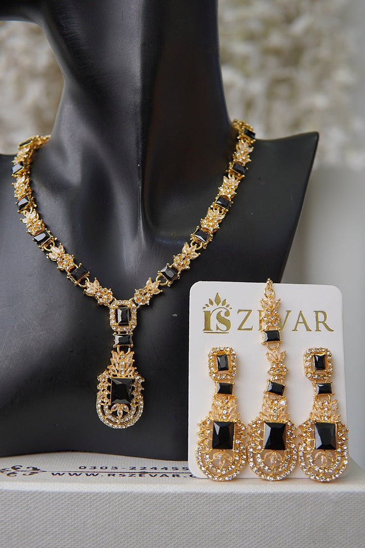 Zirconia Cuts Style Necklace Set - RS ZEVARS
