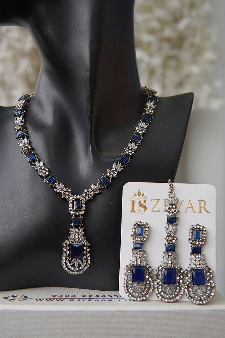 Zirconia Cuts Style Necklace Set - RS ZEVARS
