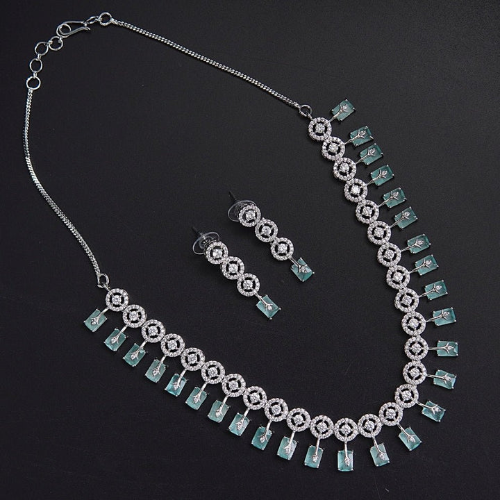 Zirconia Designer Elegant Necklace - RS ZEVARS