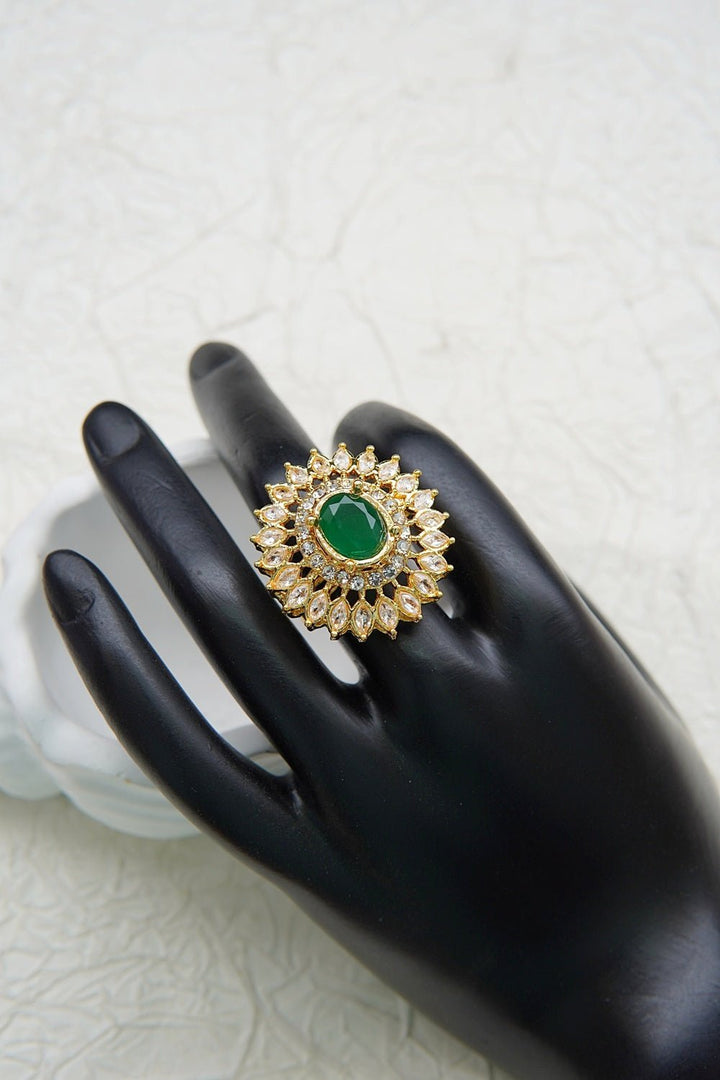 Zirconia Gemstone Adjustable Ring - RS ZEVARS