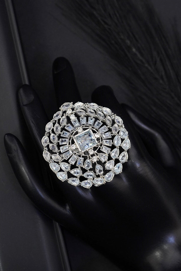 Zirconia Glossy Ring - RS ZEVARS