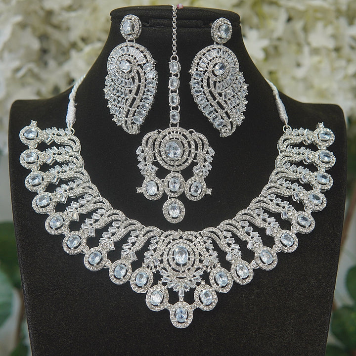 Zirconia Heritage Necklace Set - RS ZEVARS