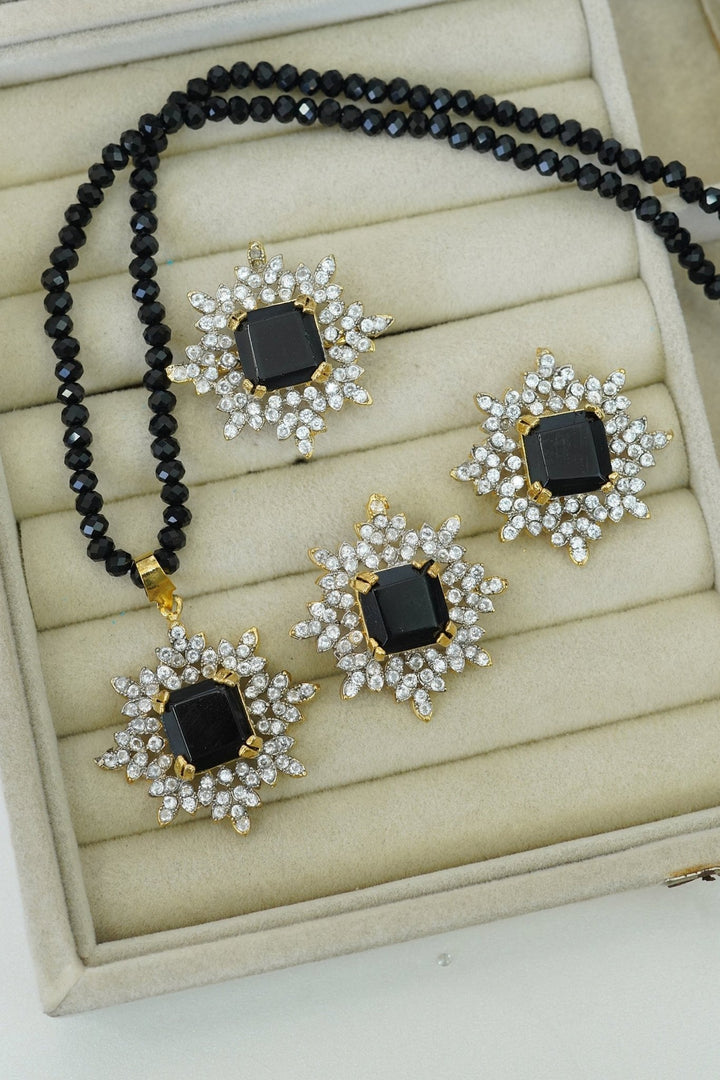 Zirconia Locket Set With Ring - RS ZEVARS