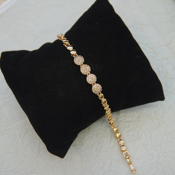 Zirconia Rose Gold Bracelet - RS ZEVARS