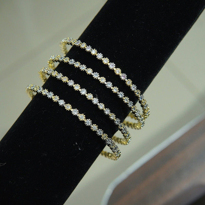 4 Pcs Zircons Churiya - RS ZEVARS
