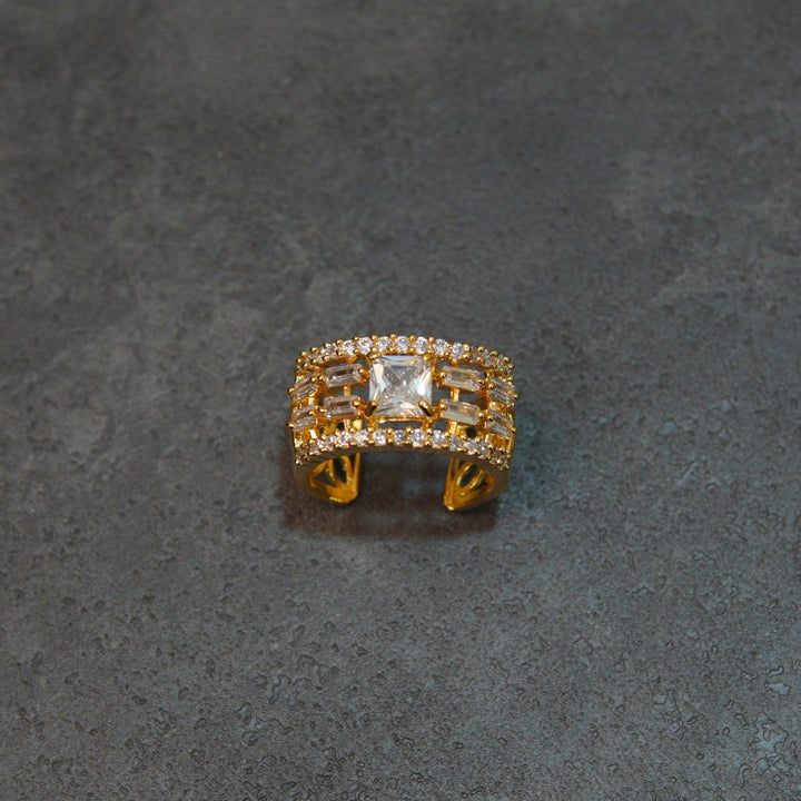 American Diamond Zircones Finger Ring - RS ZEVARS