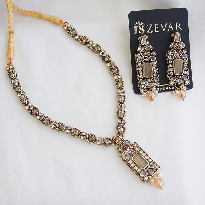 Antique Graceful Necklace Set - RS ZEVARS